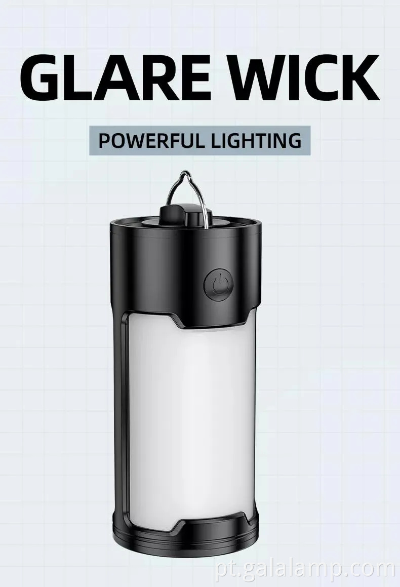 Luz LED solar ao ar livre recarregável para uso de emergência